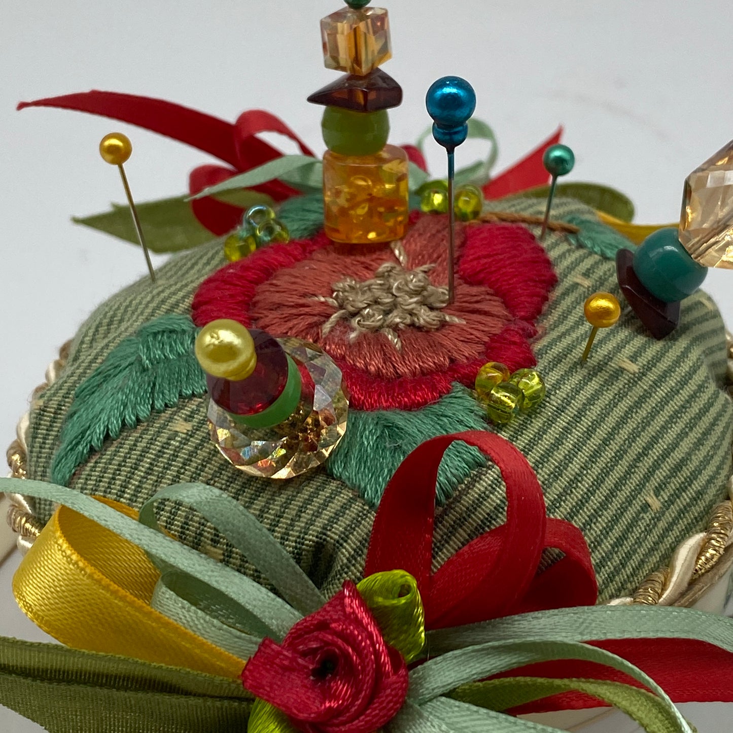Handmade Pincushion - Tea Cup and Saucer