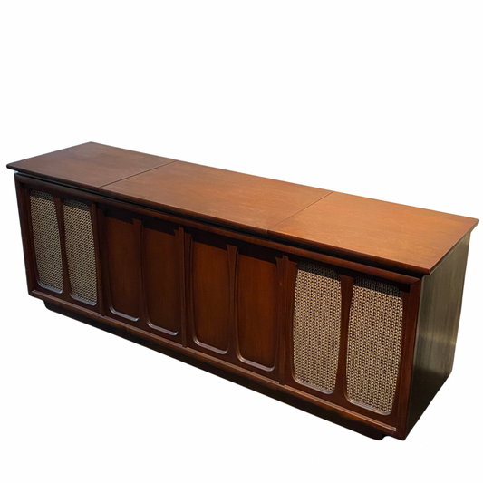 Midcentury Packard Bell Record Console Cabinet