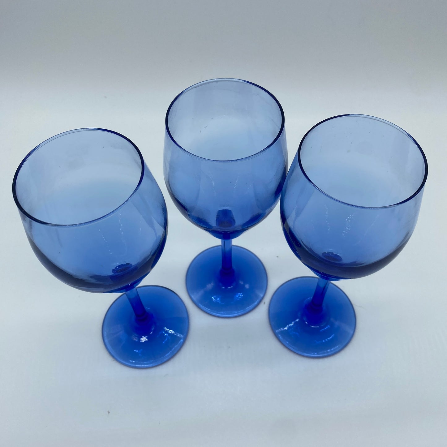 Blue Wine / Cordial Glasses
