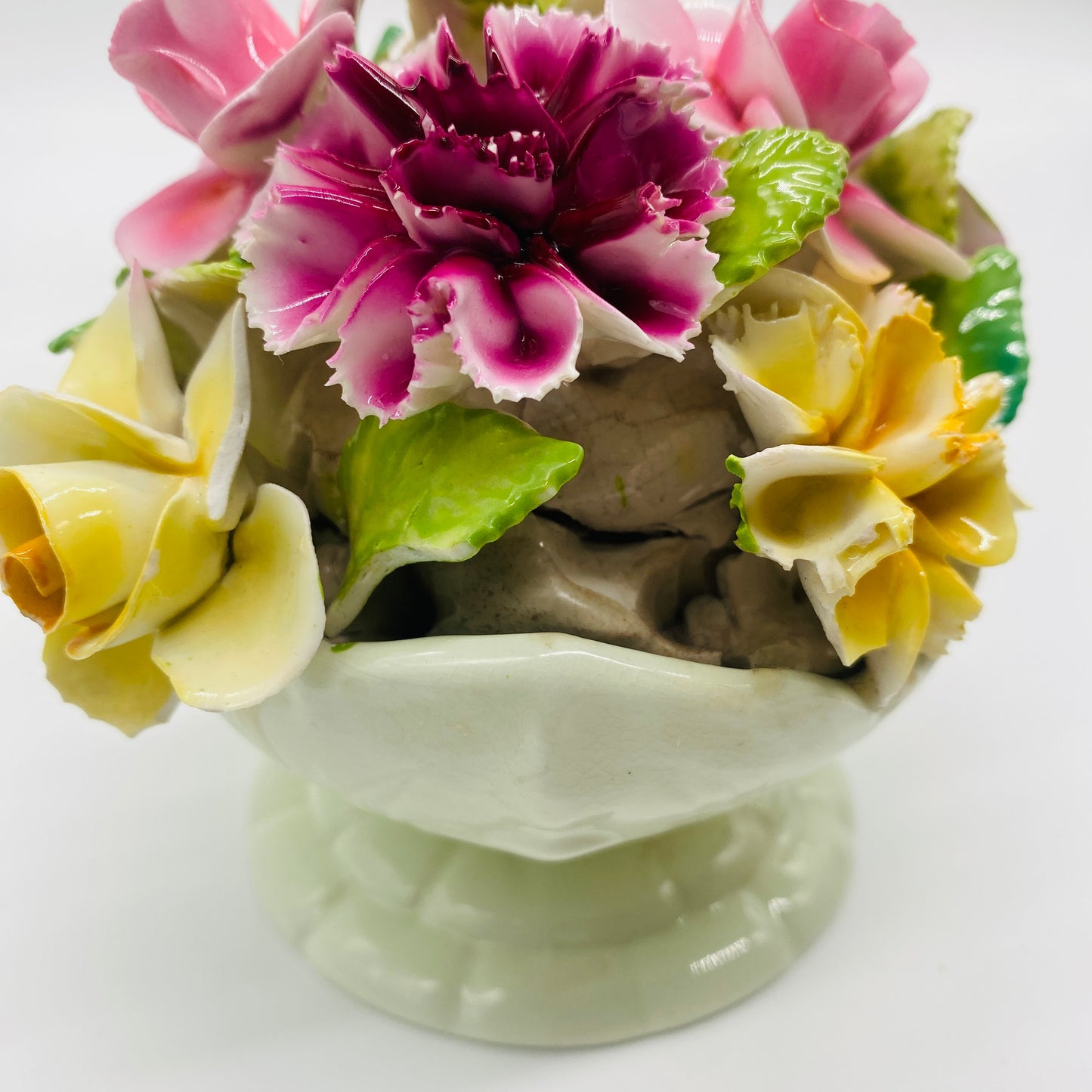 Capodimonte Style Porcelain Floral Bouquet