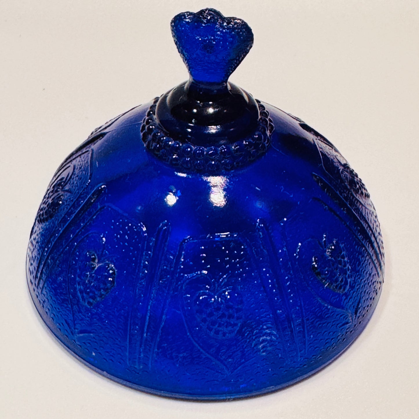 Cobalt Glass 2 Piece Butter Dish - Small / Children’s