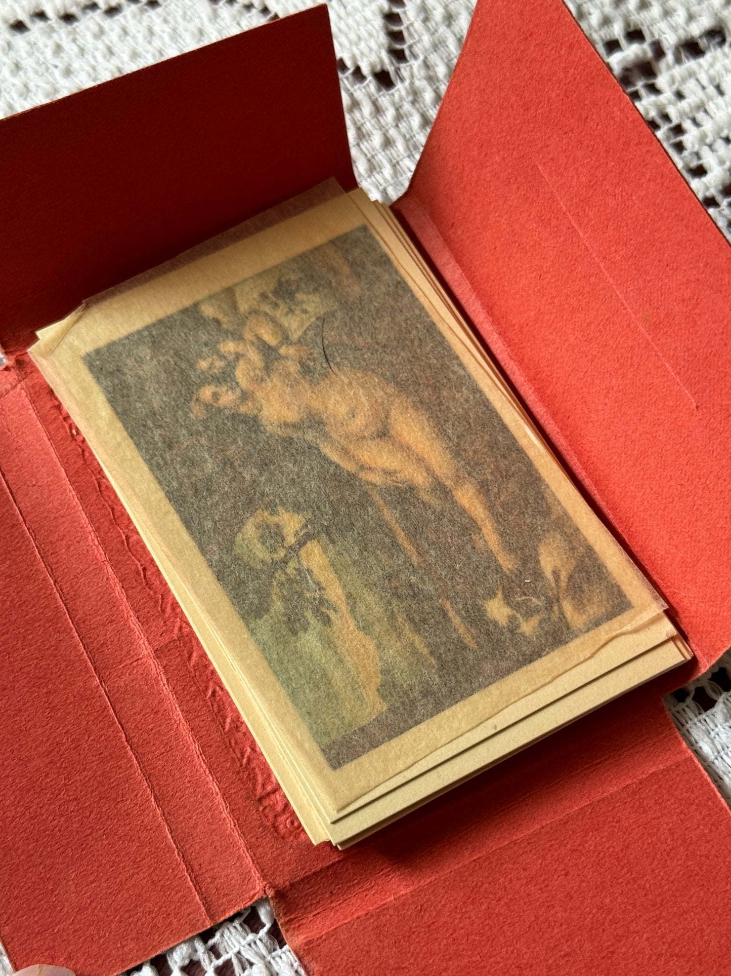 1950s Firenze Museum Cards Florence Italy Uffizi Gallery Souvenir Color - 10 Cards Present