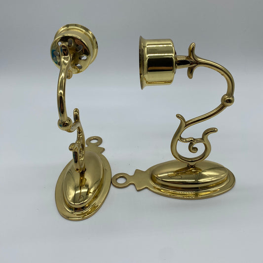 Brass Wall Mount Candleabra