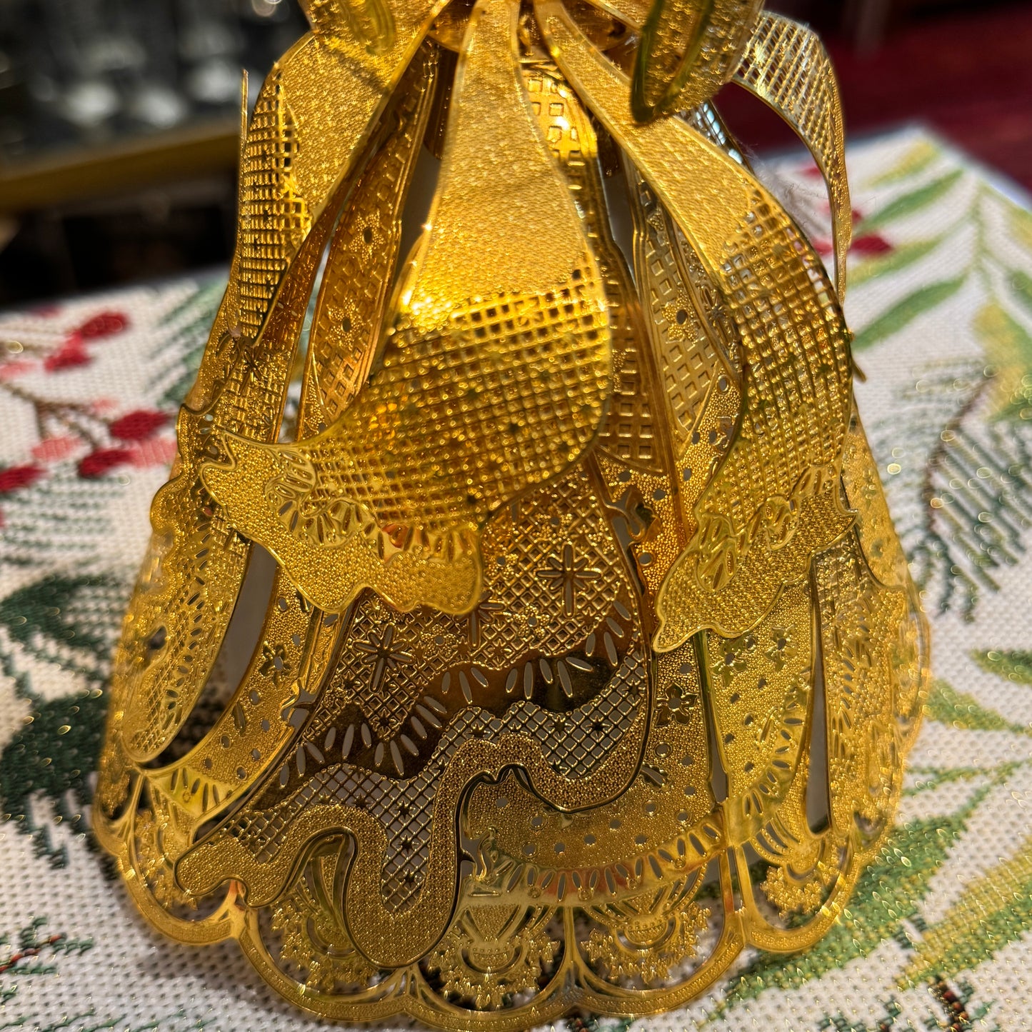 Danbury Mint Gold Angel Tree Topper