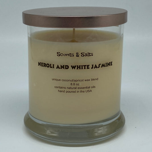 Scents and Salts Hand Poured Candle - Neroli and White Jasmine