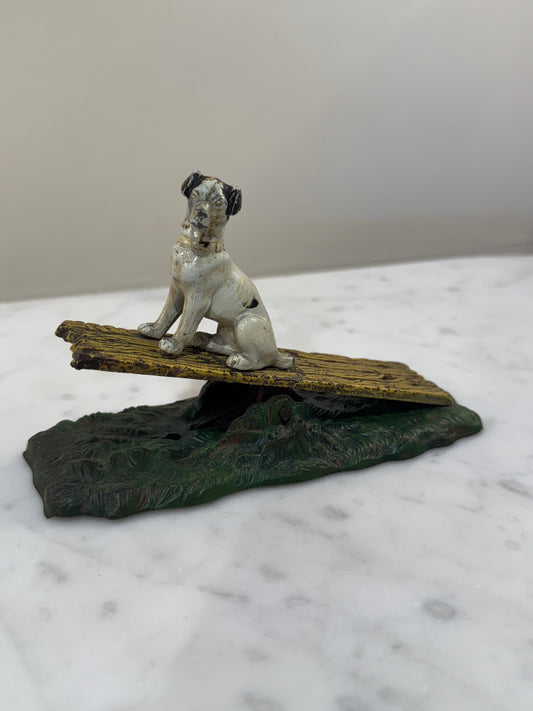 Bradley & Hubbard Dog on a Plank Paper Clip