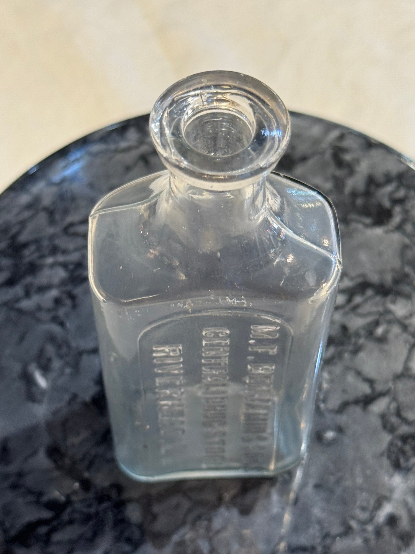 M.F. Benjamin's Sons General Drug Store, Riverhead, Long Island - 5.25" Medicine Bottle
