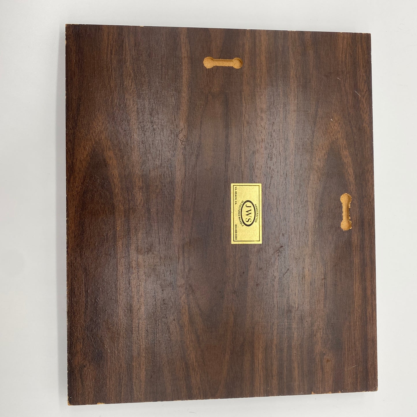 Carved Marble and Wood USS Theodore Roosevelt CVN-71 Plaque