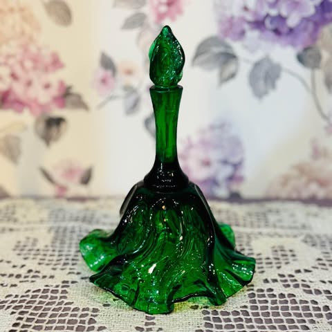 Fenton Emerald Green Glass Bell