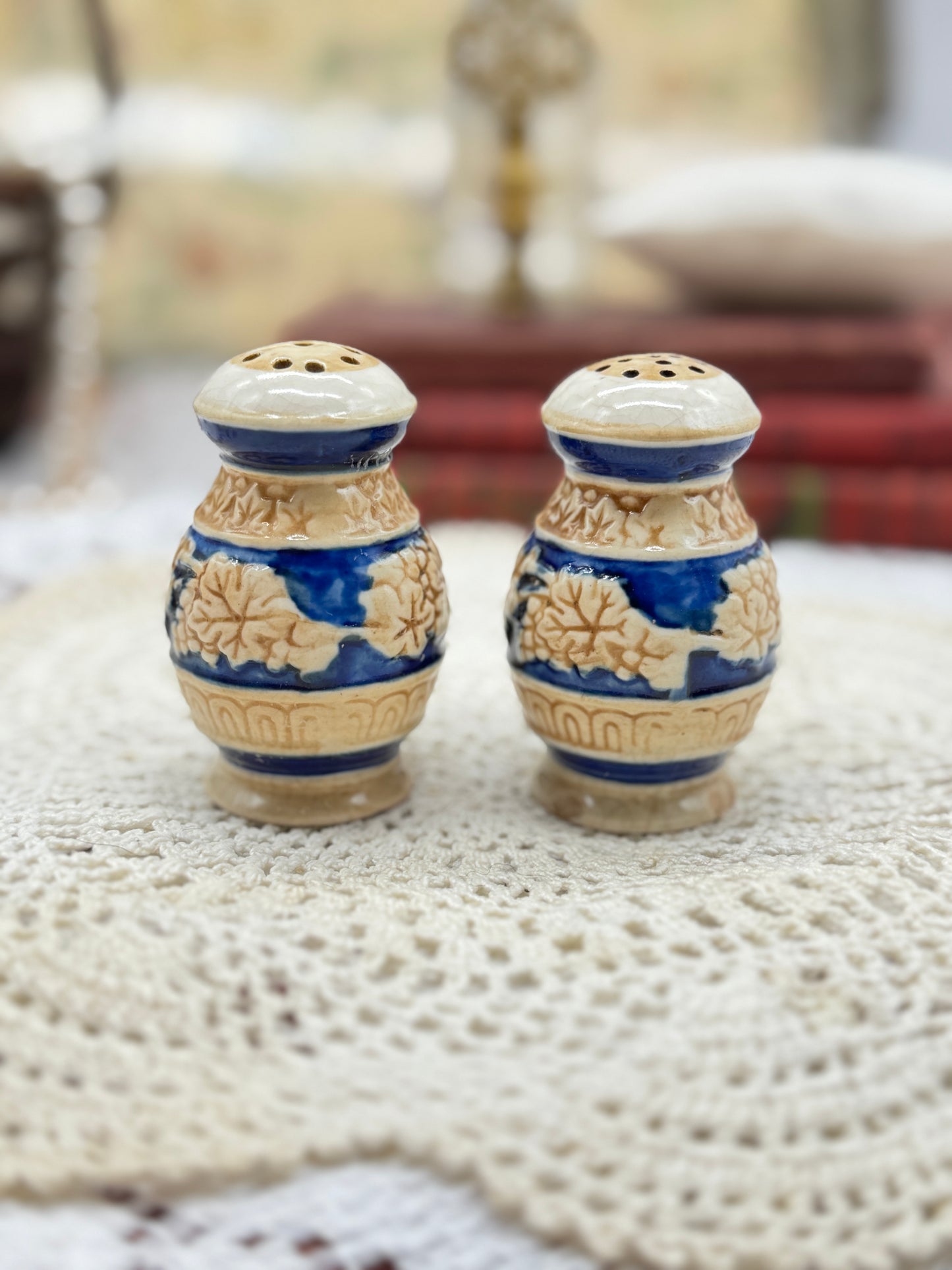 Salt and Pepper Shaker Set with Stand