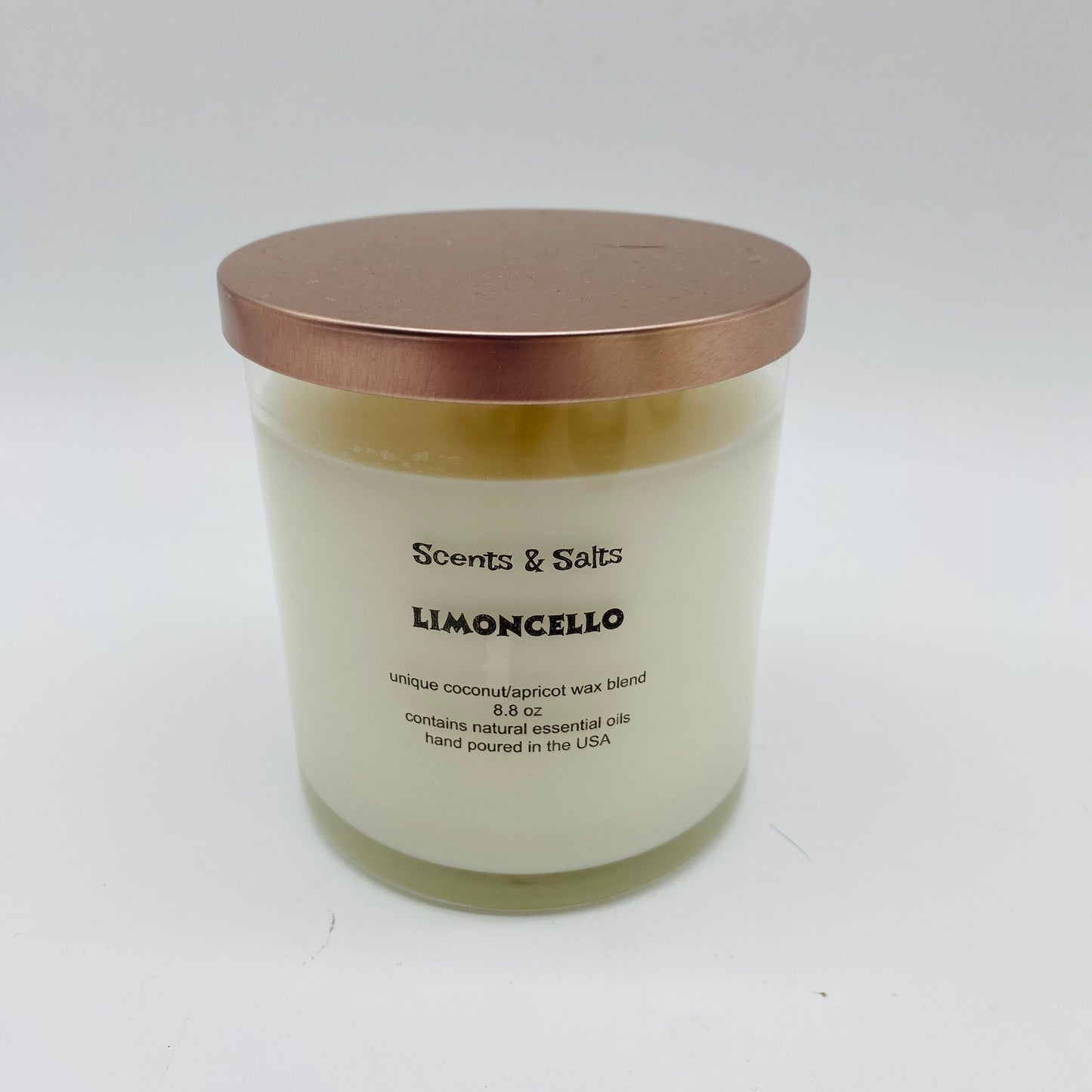 Scents and Salts Hand Poured Candle - Limoncello