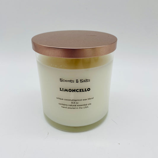 Scents and Salts Hand Poured Candle - Limoncello