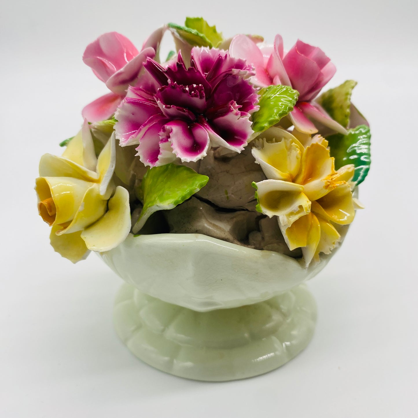 Capodimonte Style Porcelain Floral Bouquet