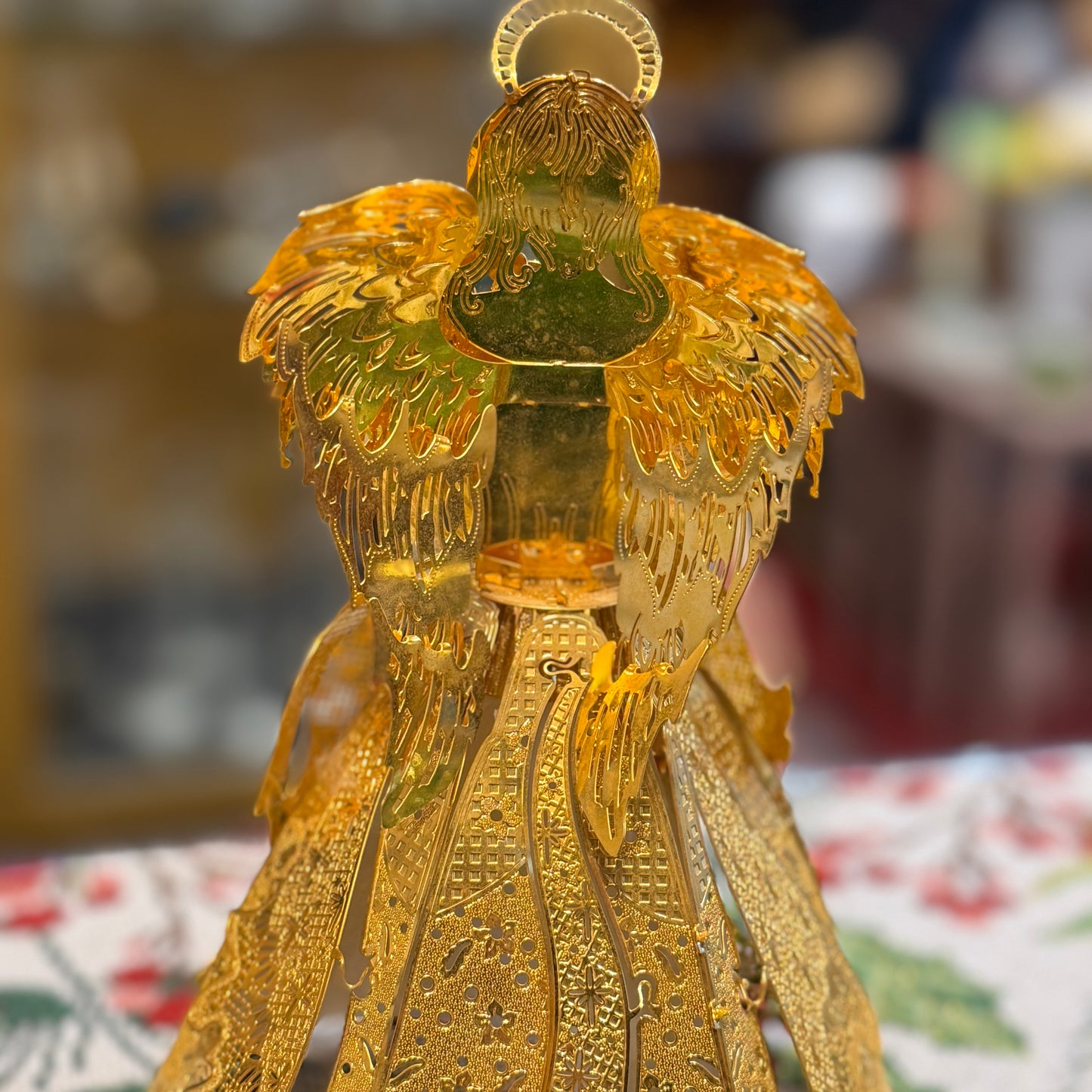 Danbury Mint Gold Angel Tree Topper
