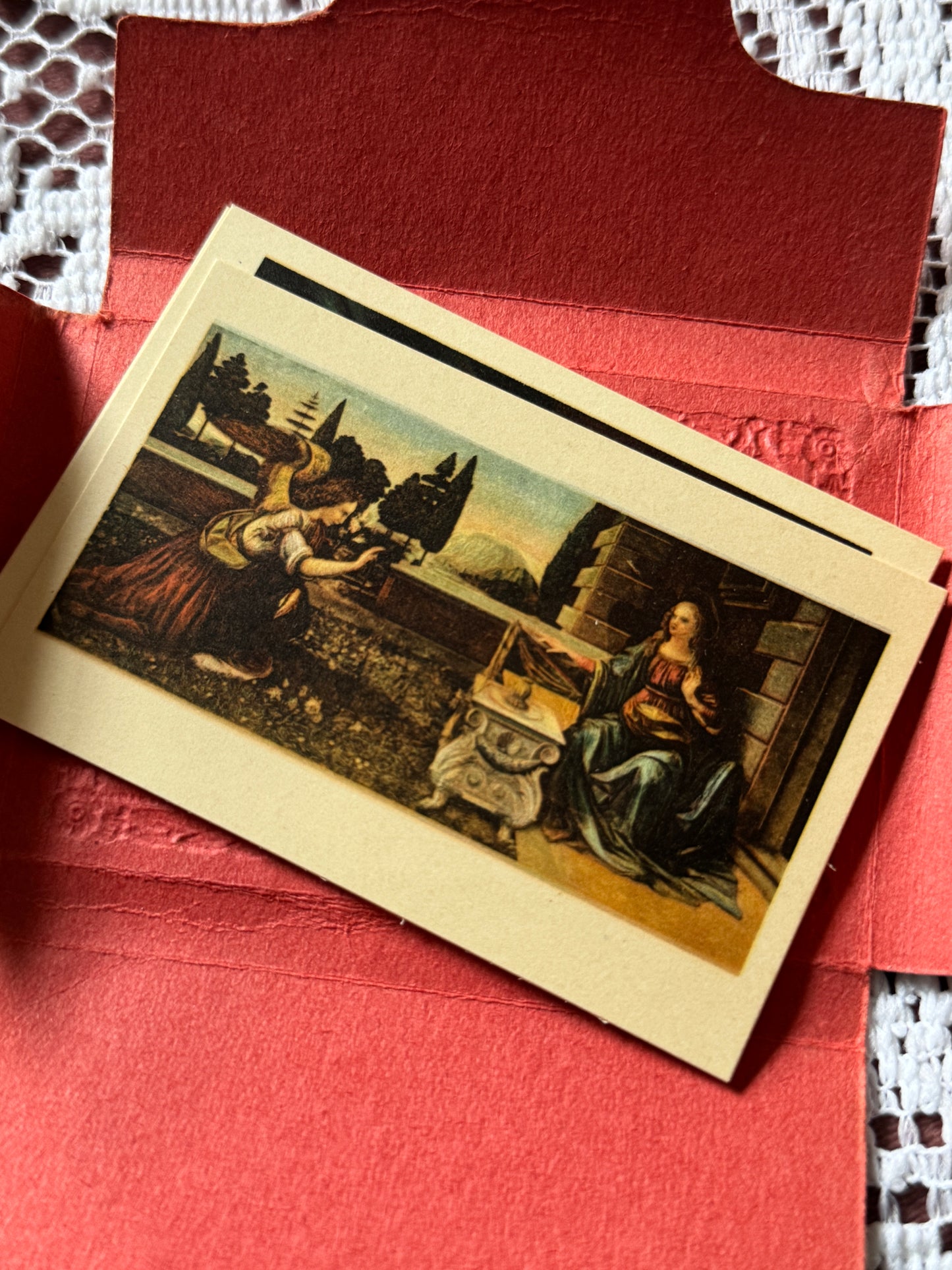 1950s Firenze Museum Cards Florence Italy Uffizi Gallery Souvenir Color - 10 Cards Present