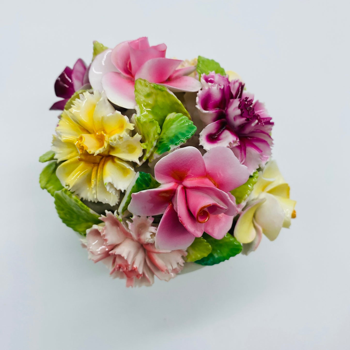 Capodimonte Style Porcelain Floral Bouquet