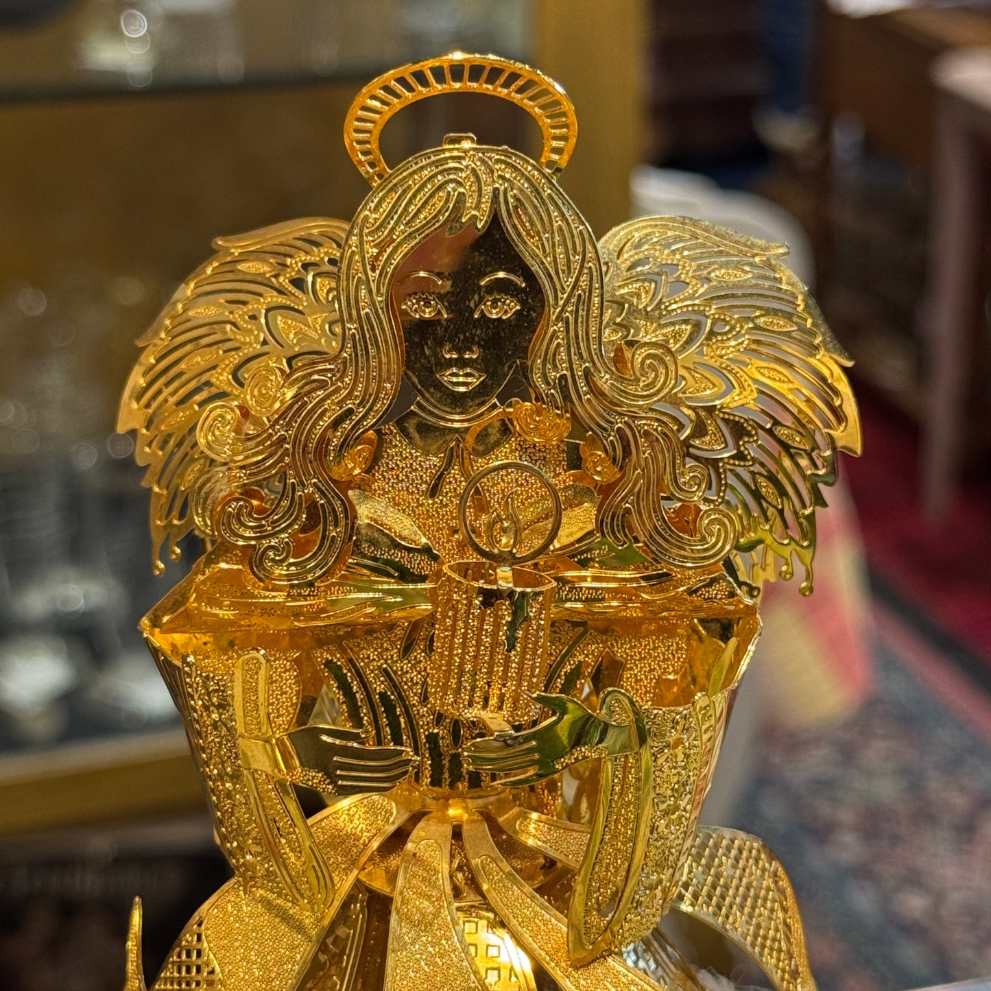 Danbury Mint Gold Angel Tree Topper