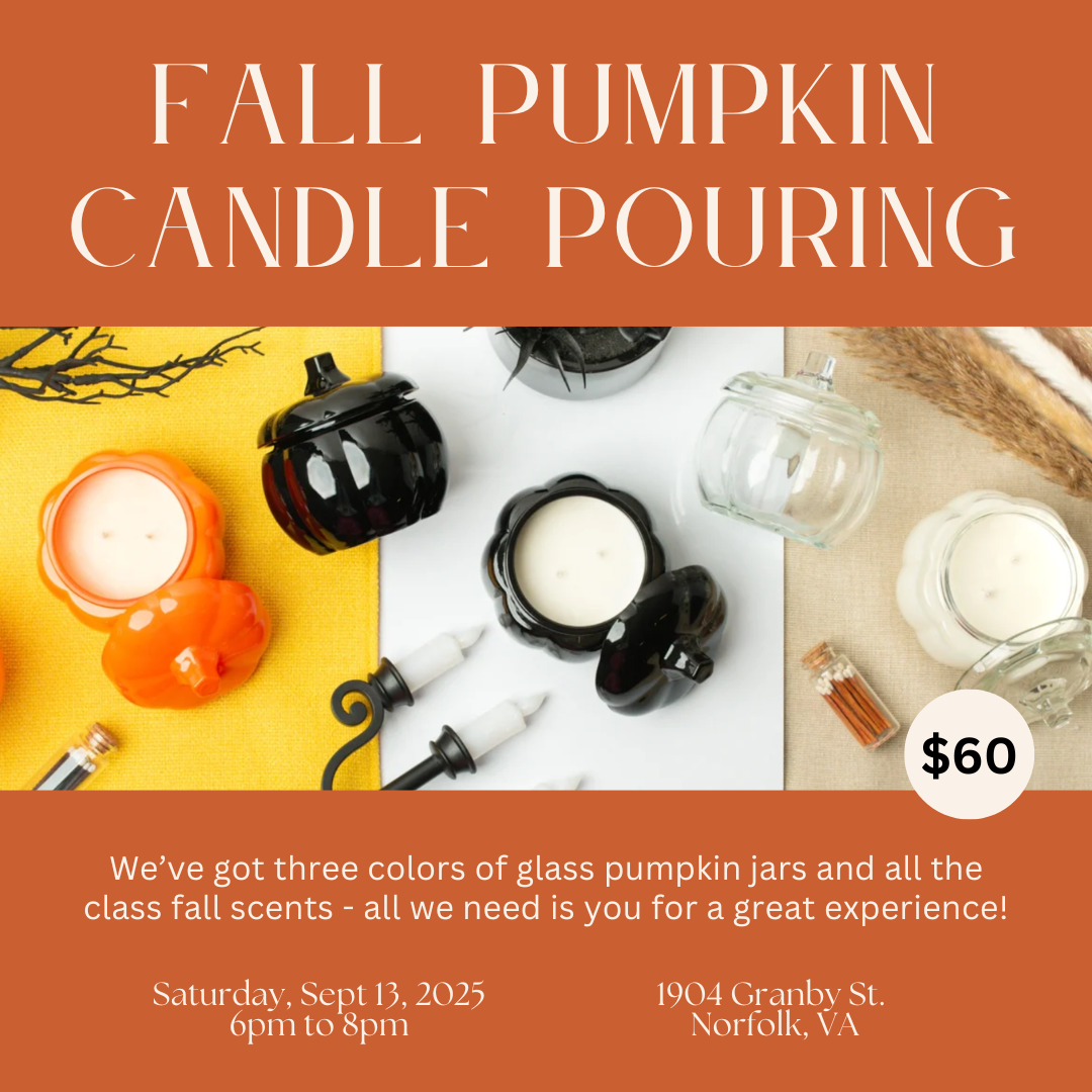 Fall Candle Pouring in Glass Pumpkin Experience - September 13, 2025